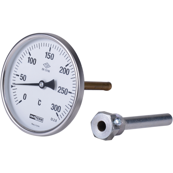 Ø-100mm Standart Tip Arkadan Bağlantılı Termometre